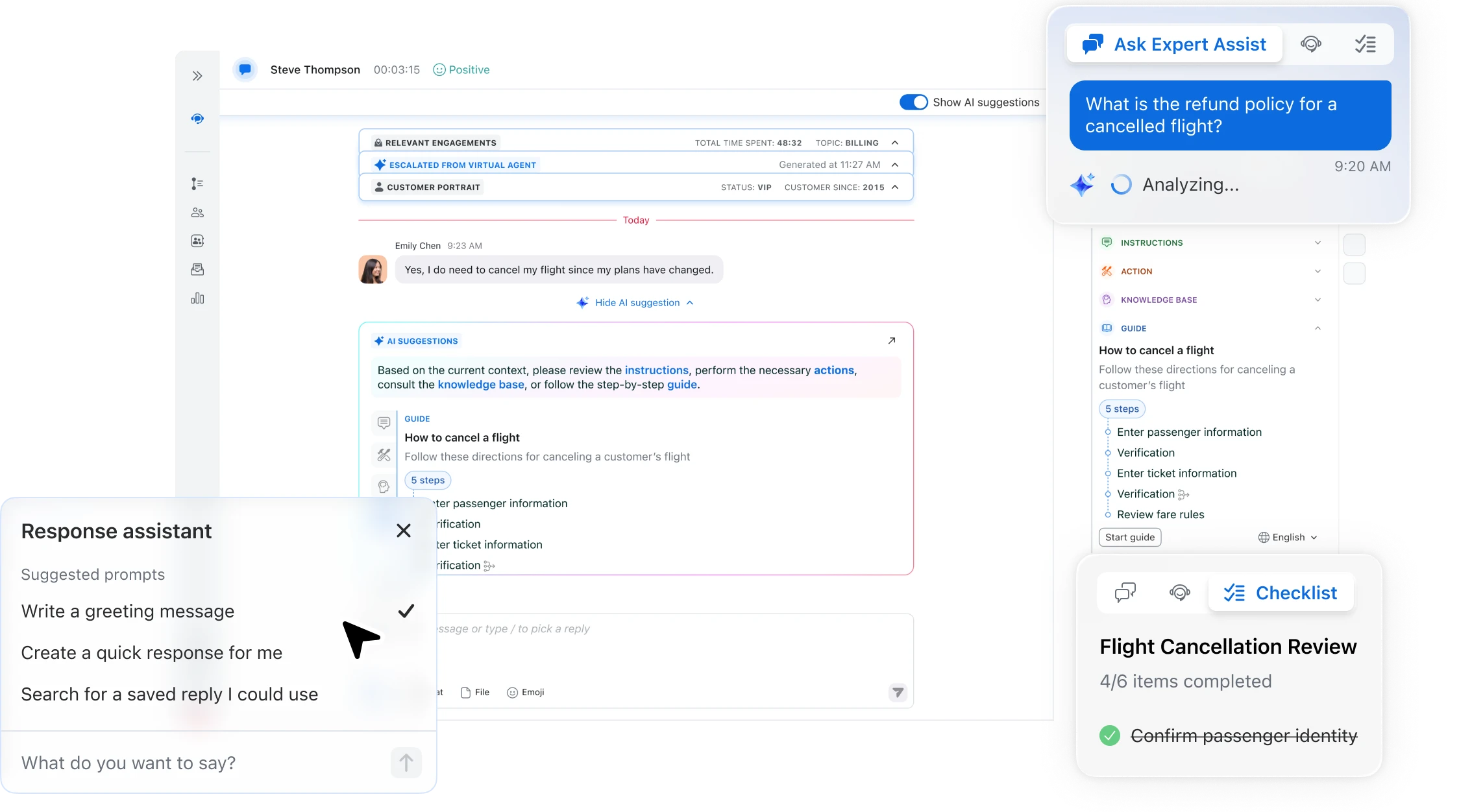 Real time agent assist, built for contact centers