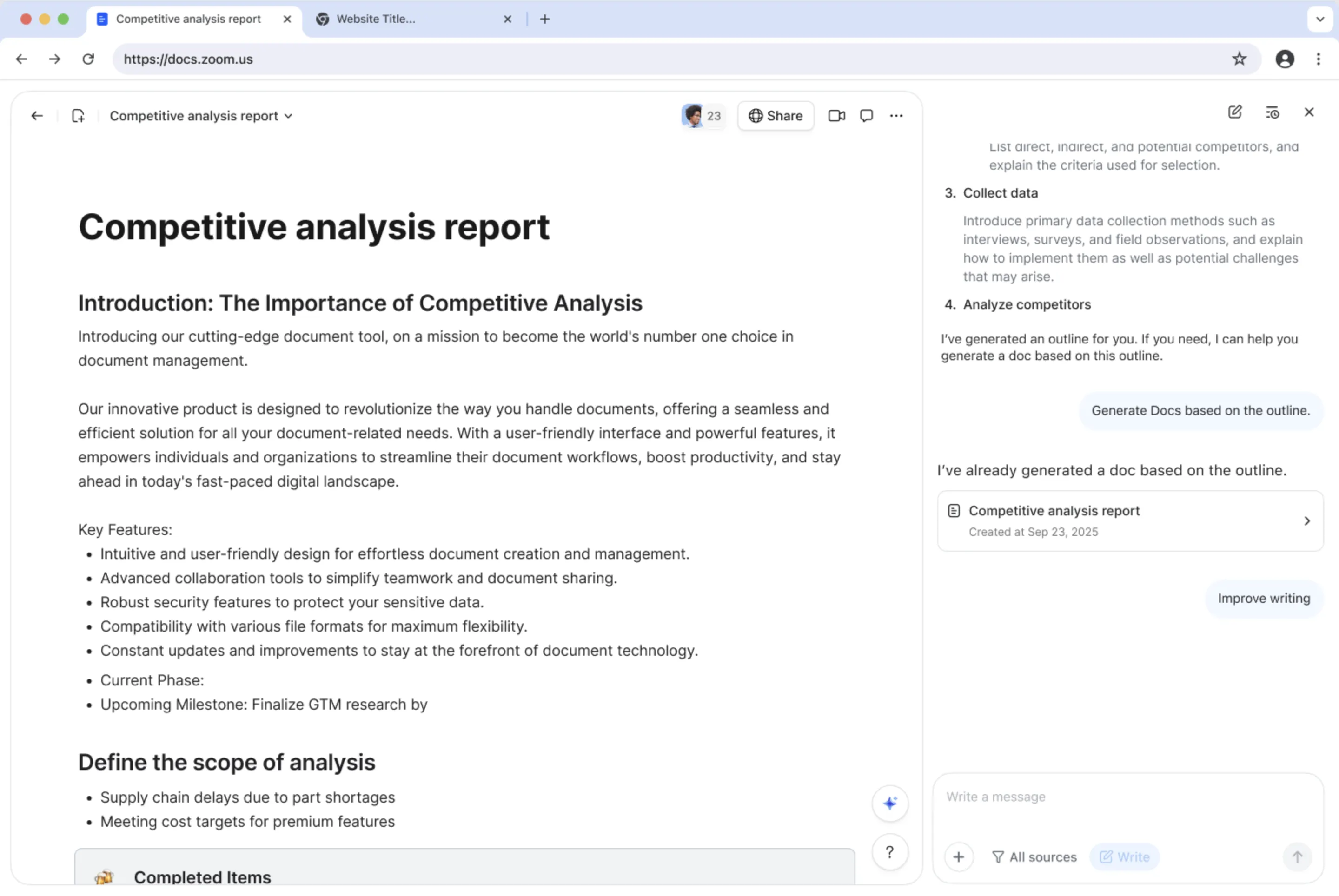 AI Companion 3.0 in Zoom Docs