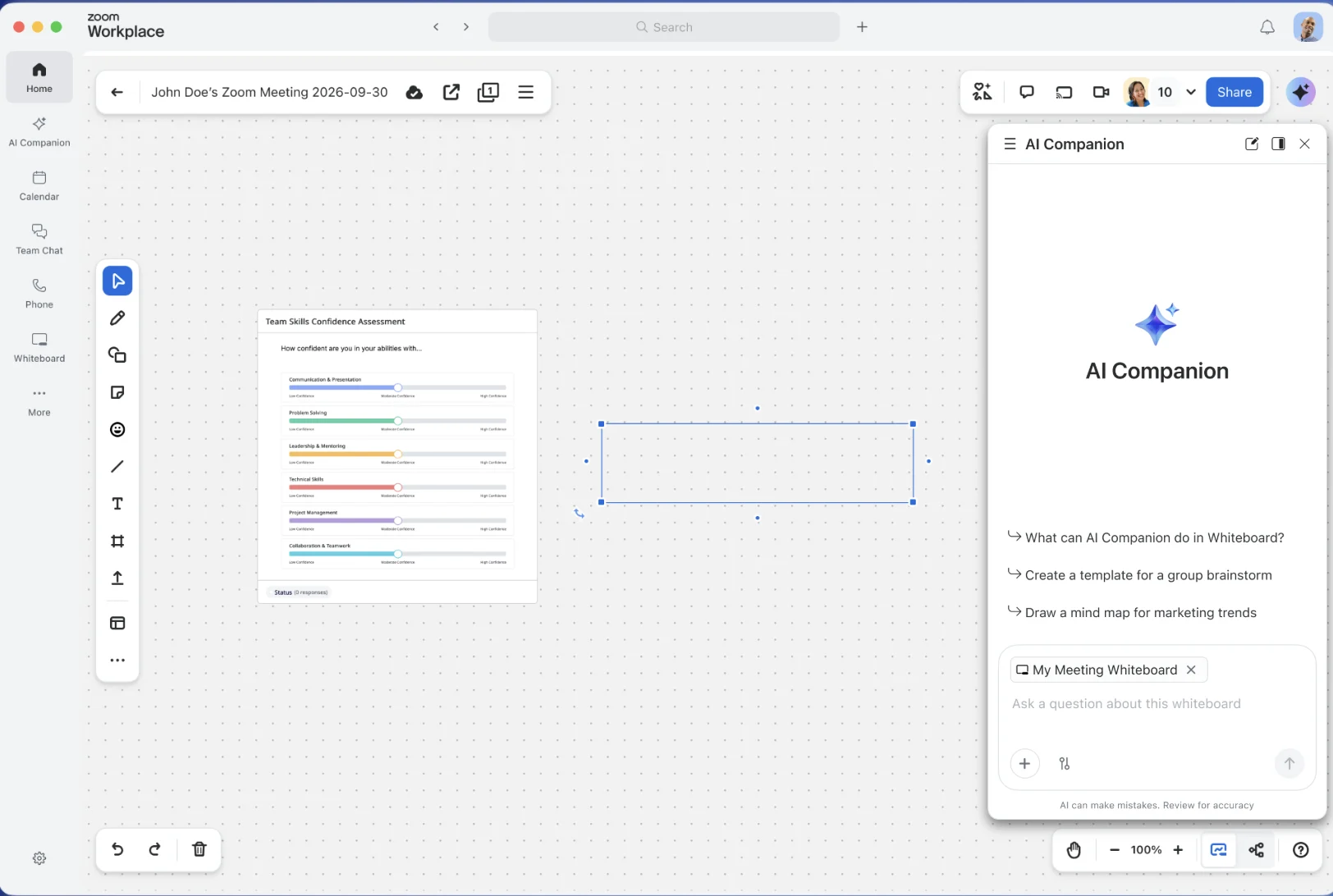 AI Companion in Whiteboard