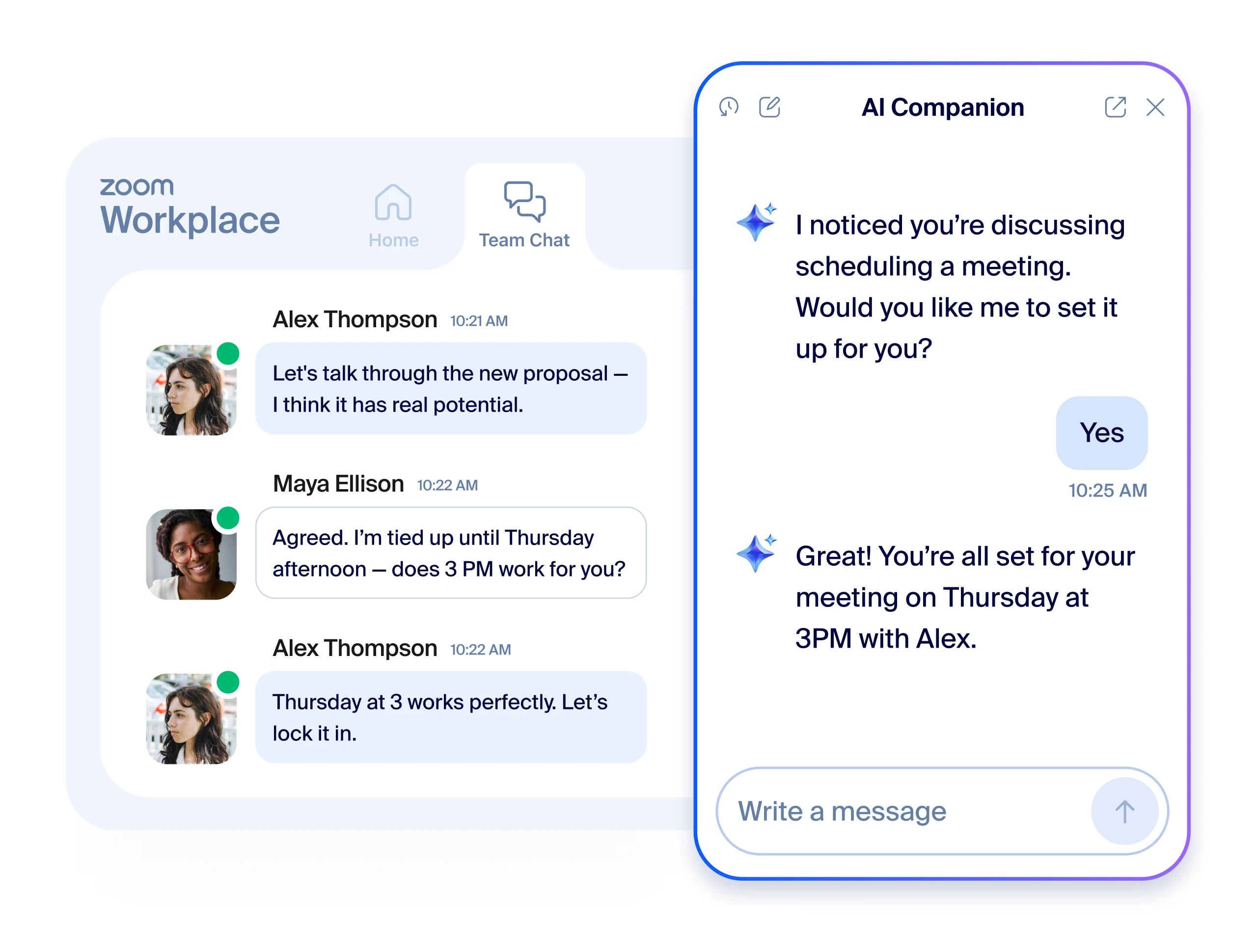 Easily schedule meetings