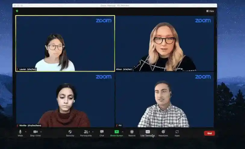 Automatisch erstellte Untertitel von Zoom verfügbar für alle Benutzer mit kostenlosem Konto