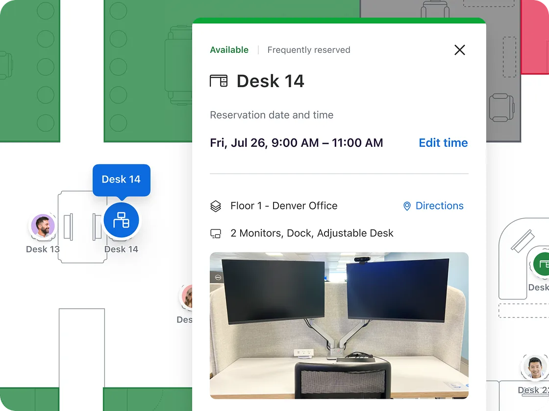 Book workspaces on demand