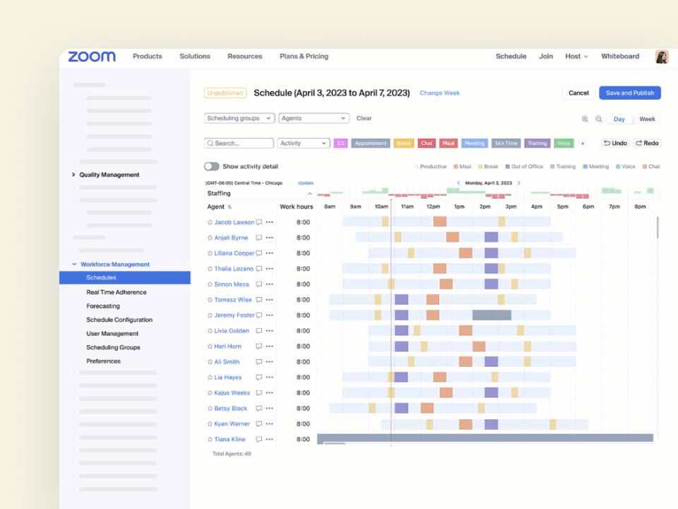 Build optimized schedules for your workforce with AI