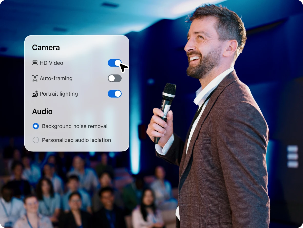 Broadcast with quality audio and video