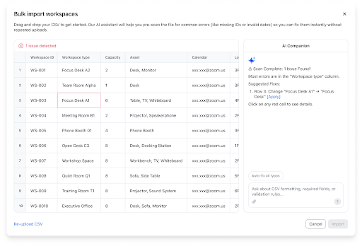 Bulk Workspace Assignments with AI