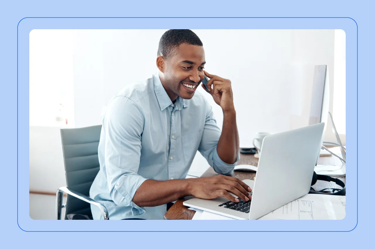 What is call routing? How it works, benefits, and types A business using call routing to reduce customer wait times