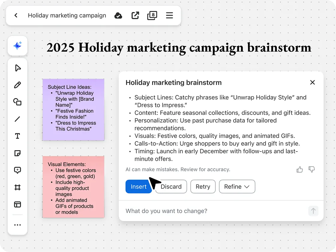 Capture key insights in seconds