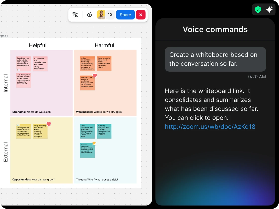 Collaborate hands-free using Zoomie Group Assistant