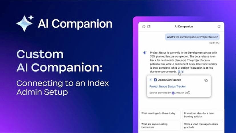 Custom AI Companion: Connecting to an index admin setup 