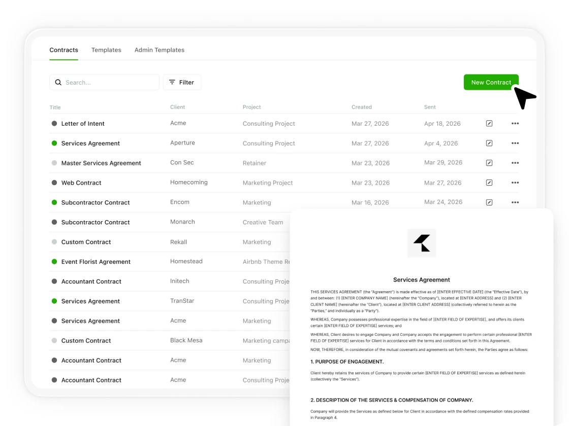 Consolidate and simplify your contract workflows
