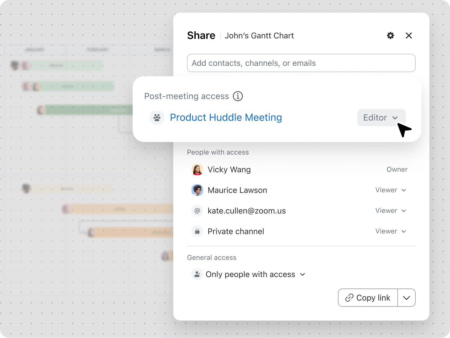Control access with advanced sharing permissions