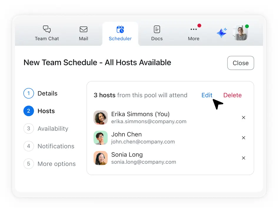Coordinate many-to-one meetings