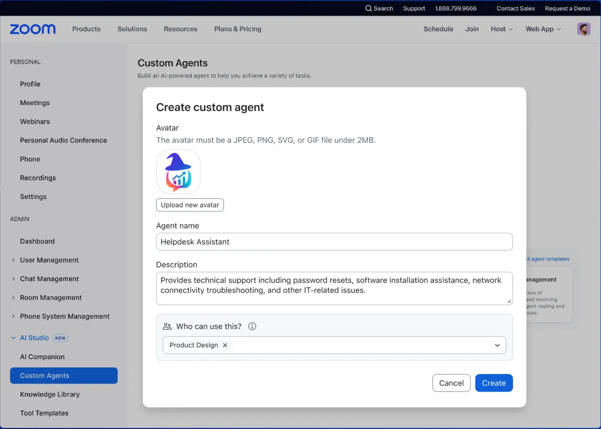 custom agent builder