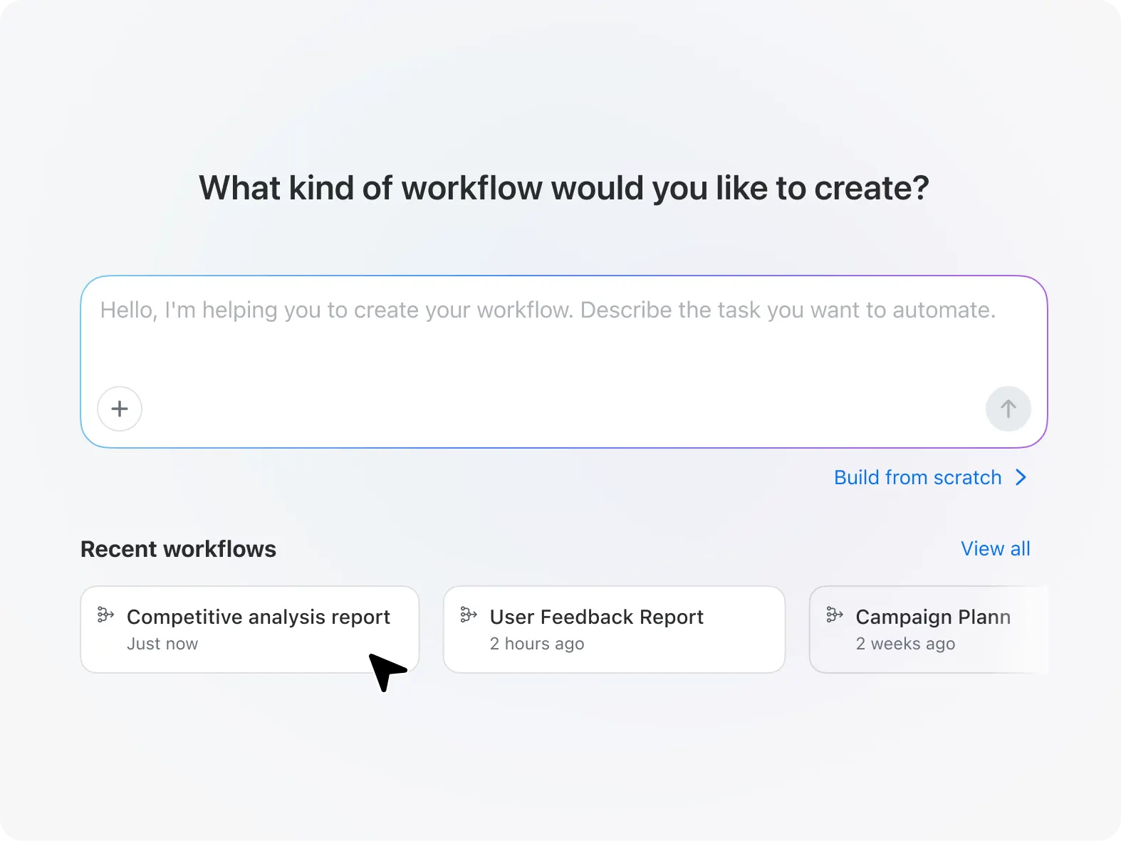 Create your own workflows