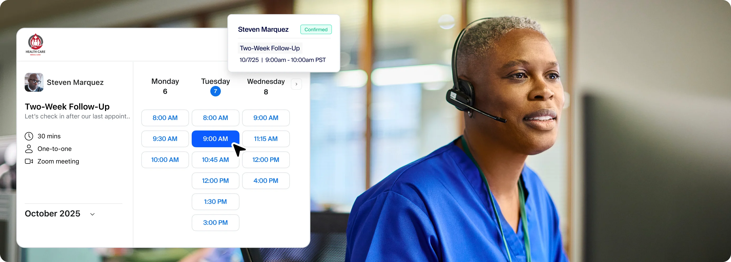 Make scheduling seamless, so support feels effortless