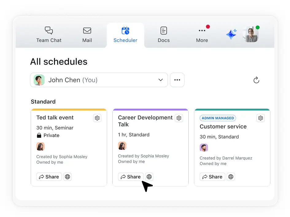 Distribute meetings across a team