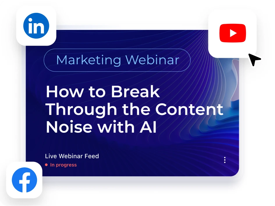 Easily stream live to any platform