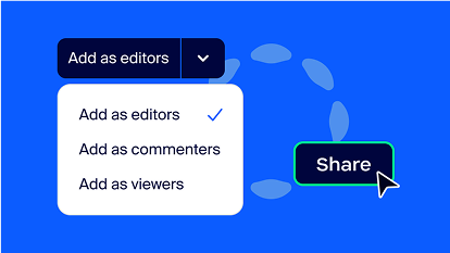 Share and control access