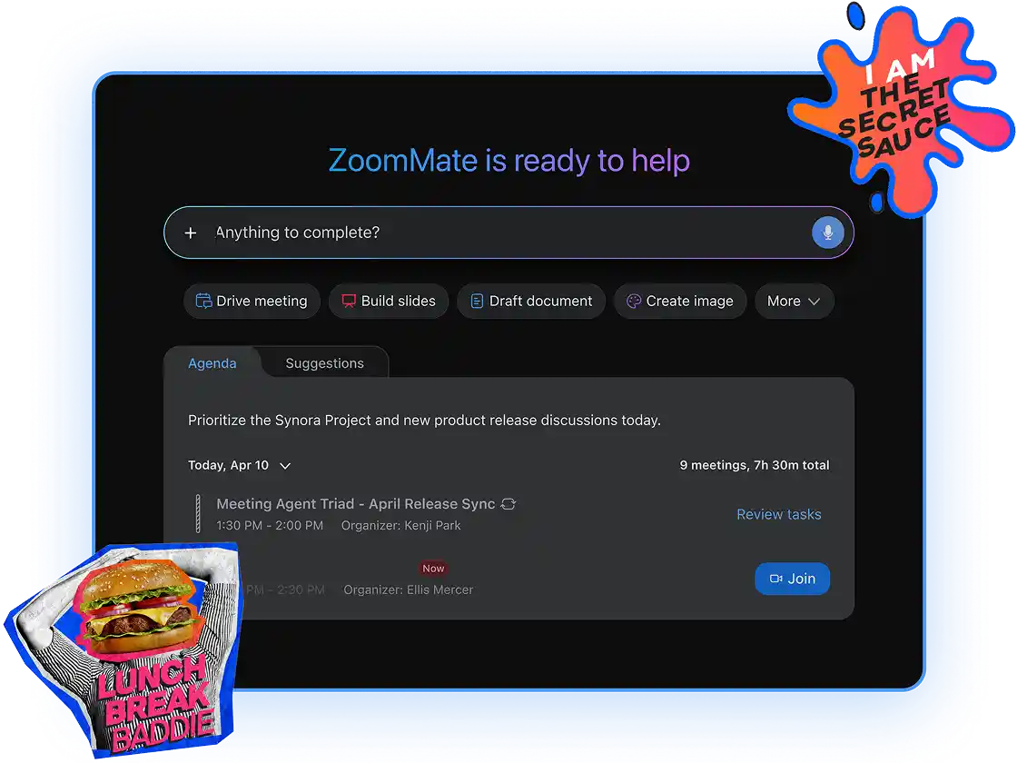 Efficiency, made to order. Served fresh by Zoom.