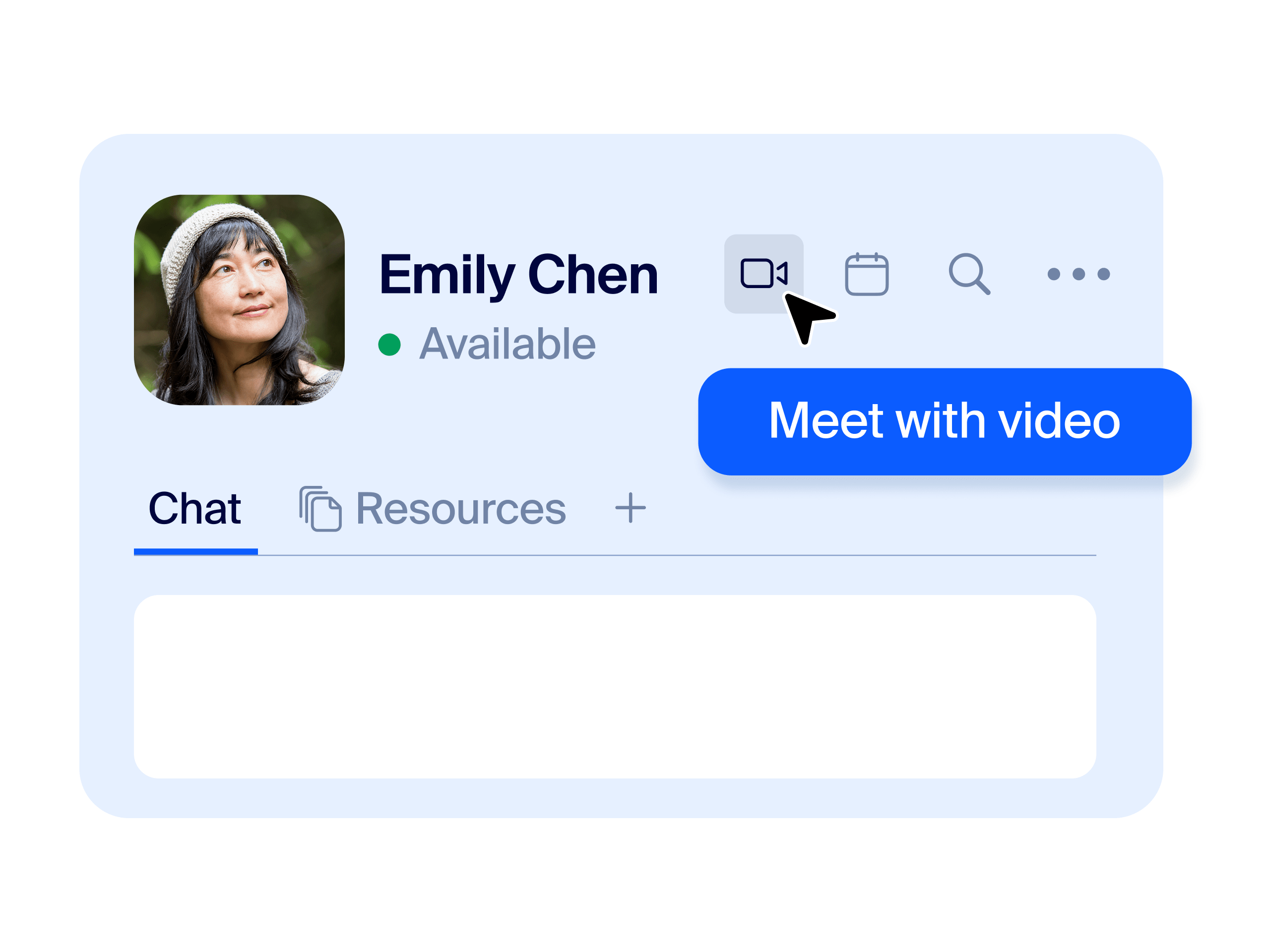 Start meetings from chat