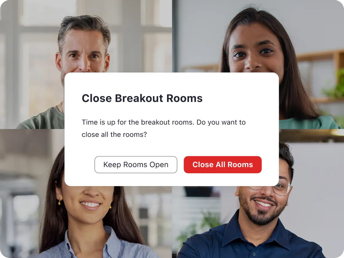 Ending breakout rooms