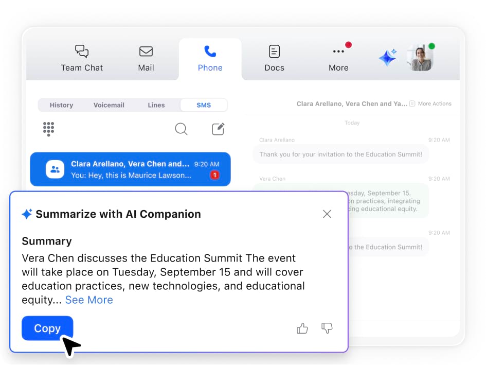Get clarity from every SMS thread