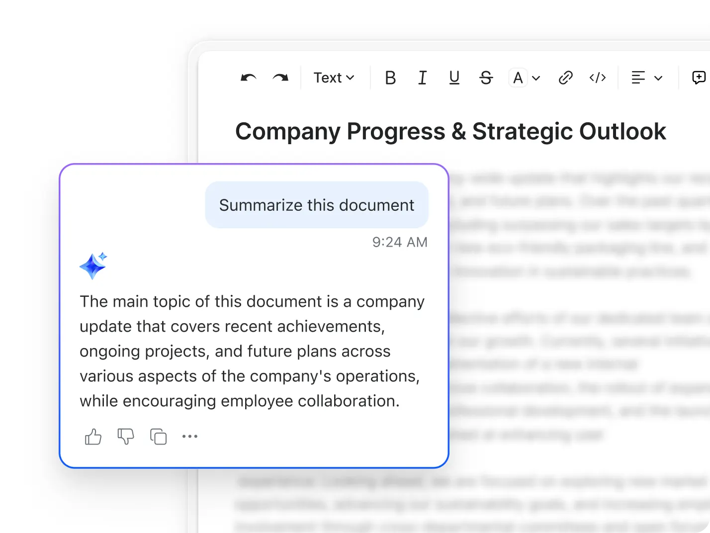 Get instant AI document summarization
