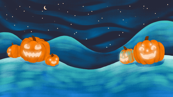 Halloween Jack-o'-lanterns background