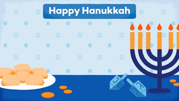 Hanukkah background