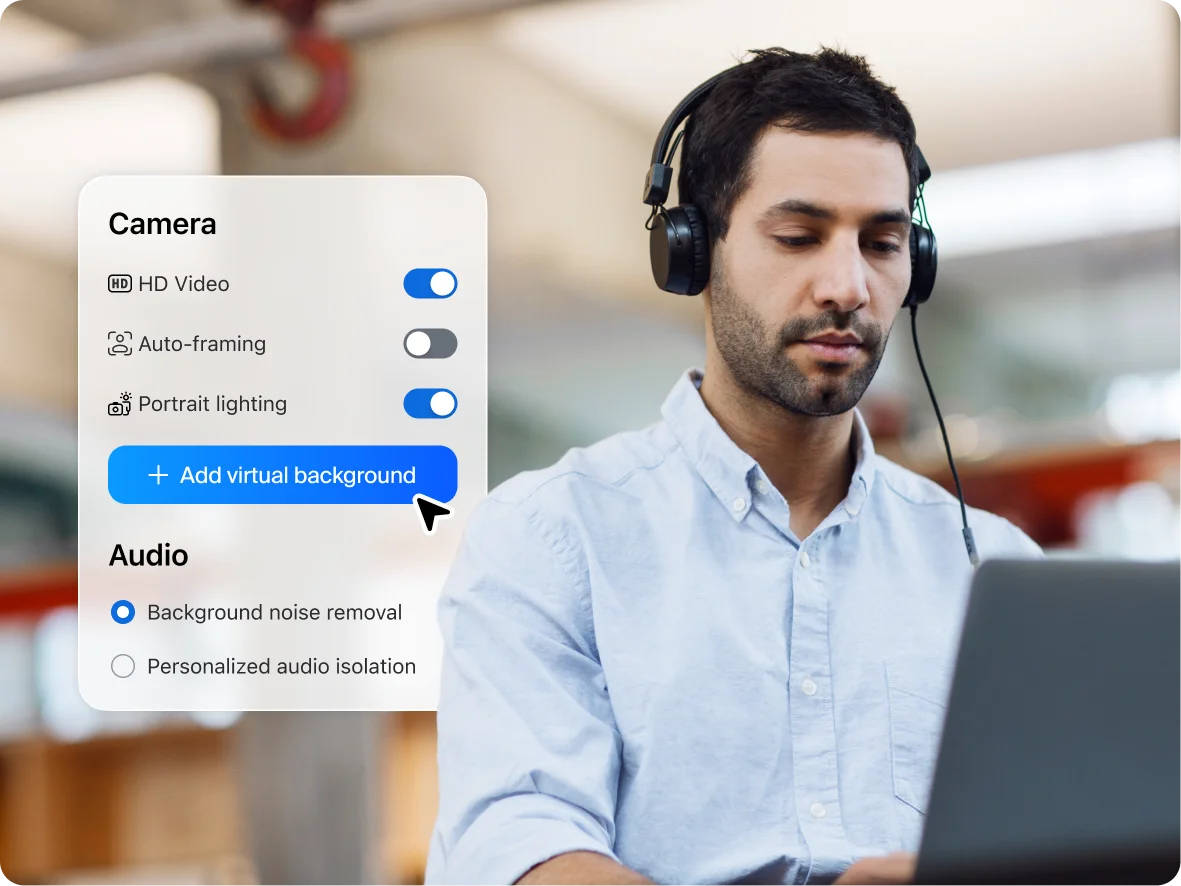 HD audio and video meetings