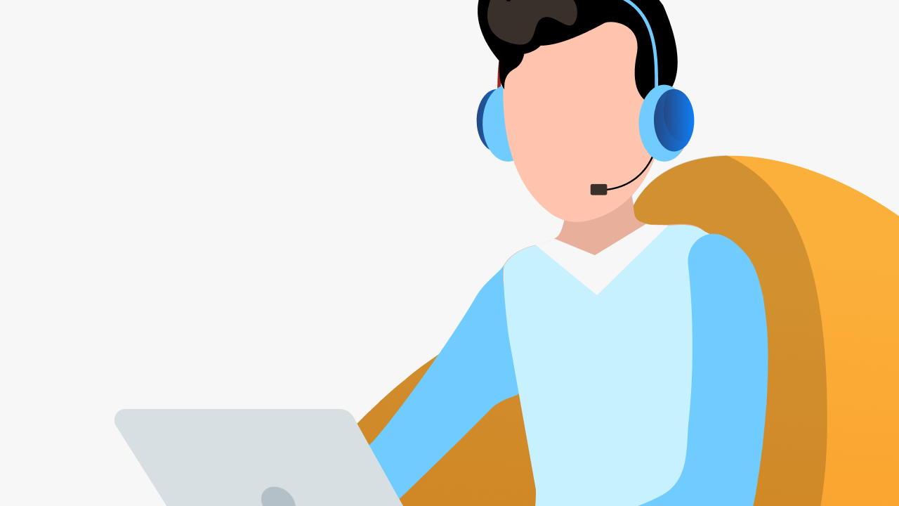 ヘッドフォンを付けた人物の画像