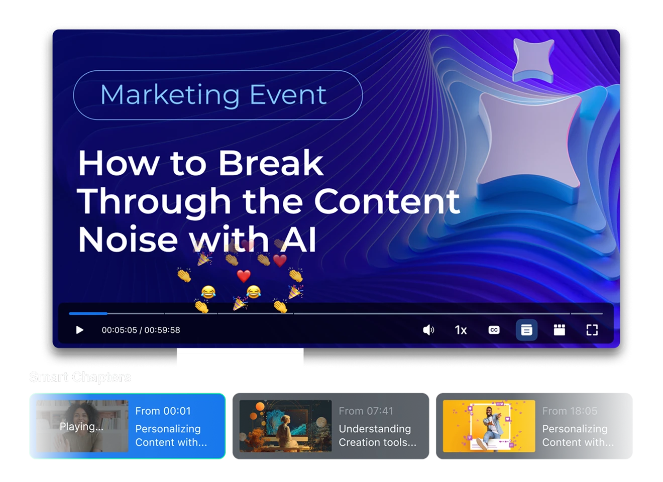 Help viewers find event moments that resonate