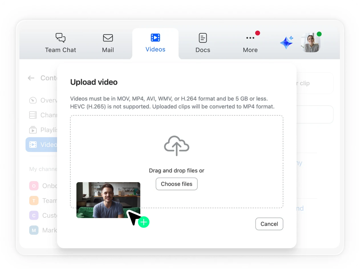 Add videos from other platforms