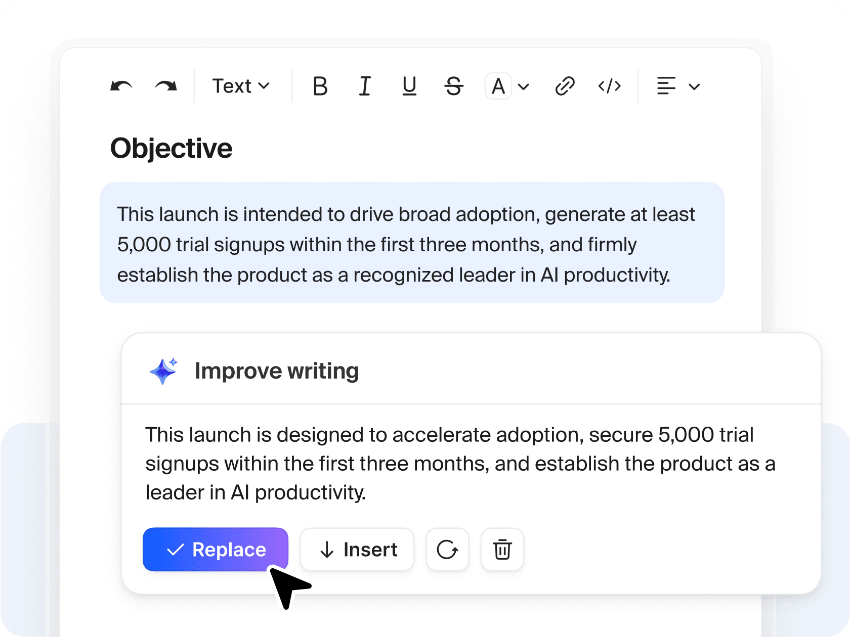 Improve and refine documents