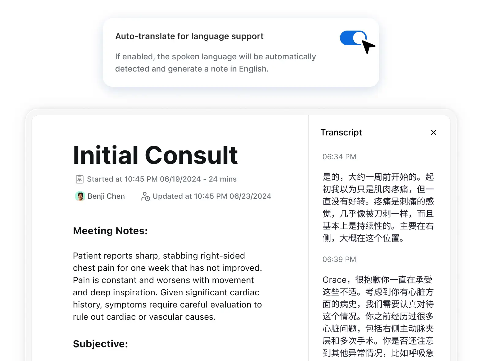 Document in 80+ languages
