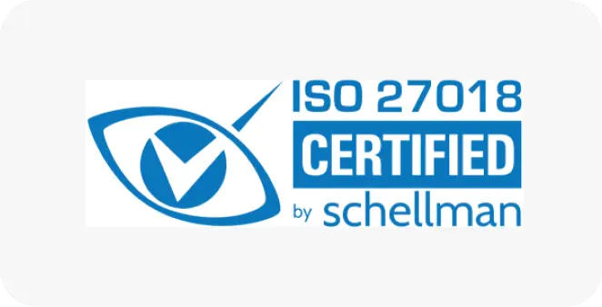 ISO 27018 Certified badge