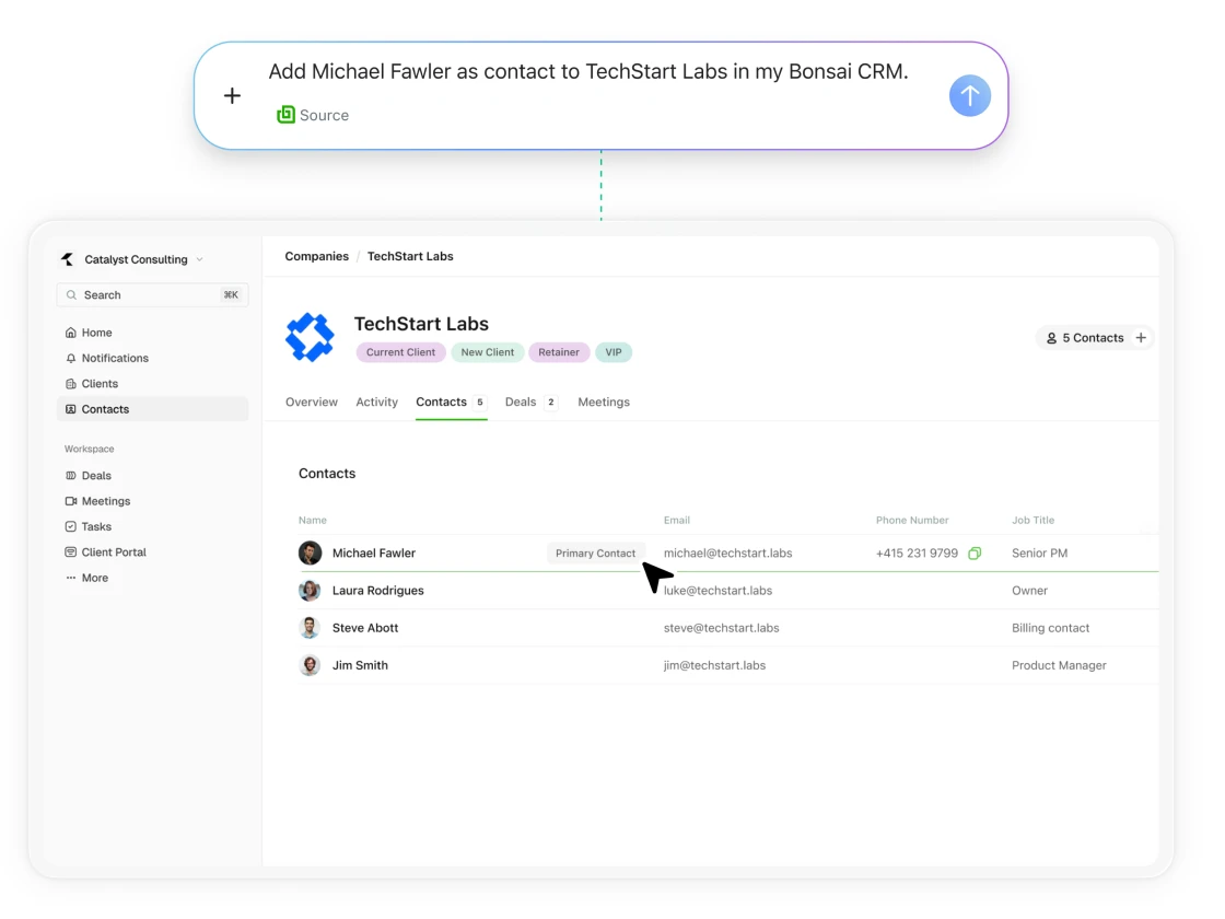 Keep your CRM up to date