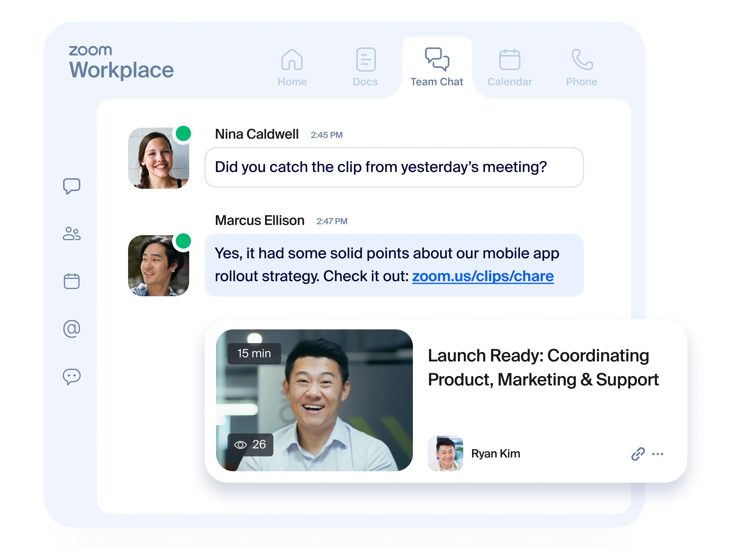 Send messages with an avatar 