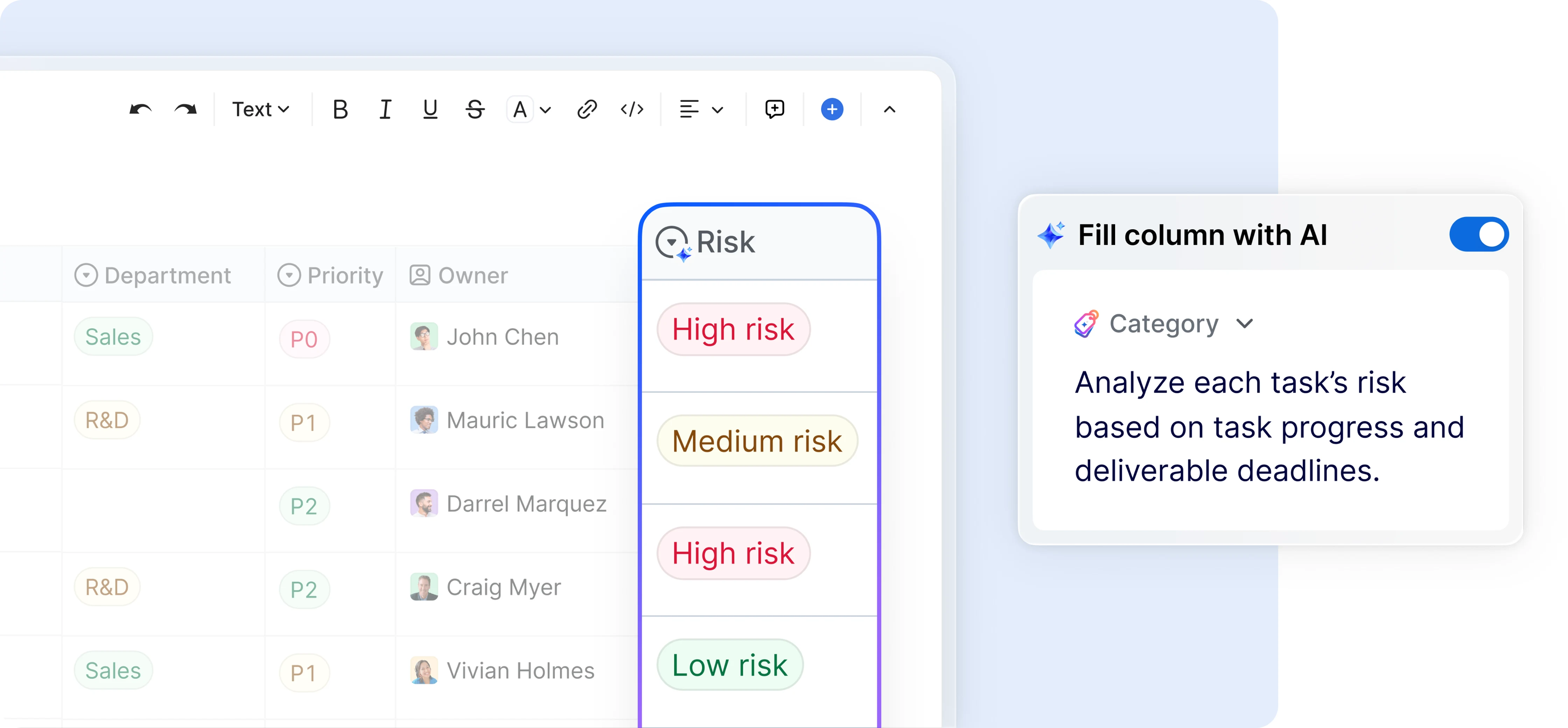 Let AI analyze feedback data Let AI analyze feedback data