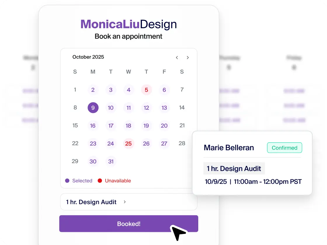 Make your booking page 100% yours