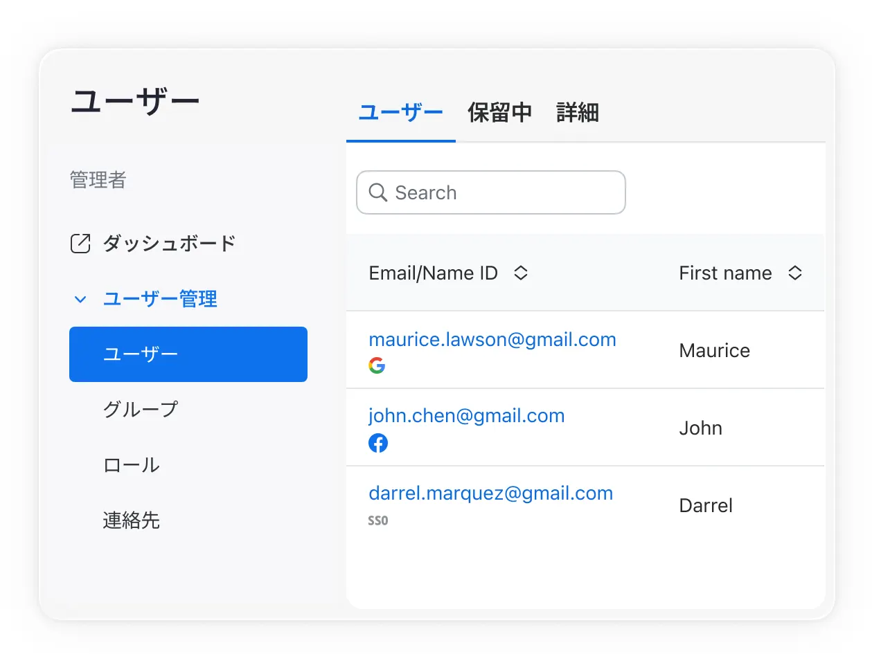 ユーザーと番号を簡単に管理する