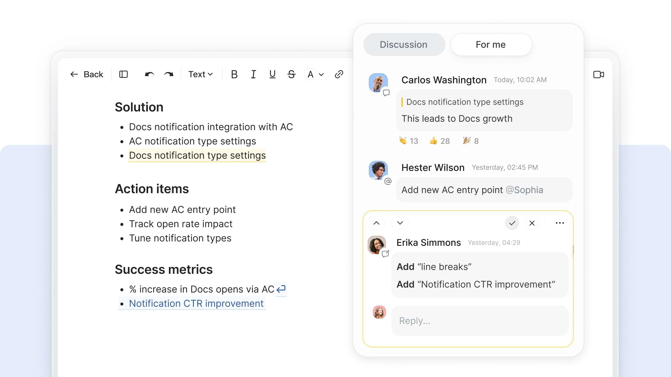 Meetings collaboration