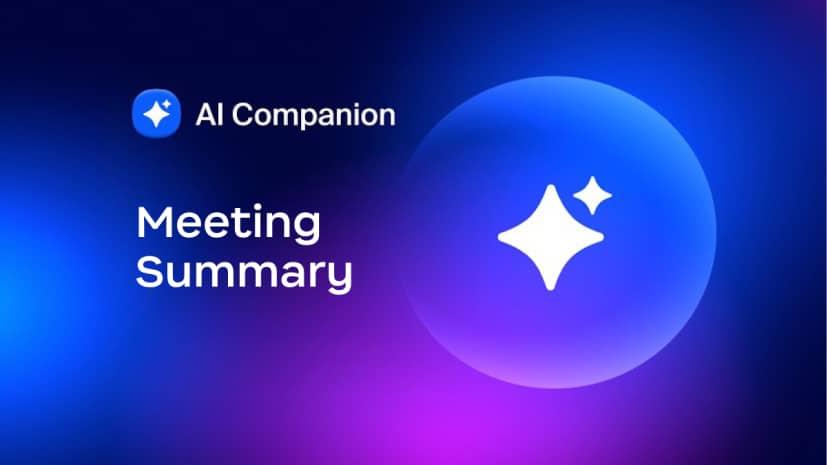 How to use Zoom AI Companion Meeting Summary