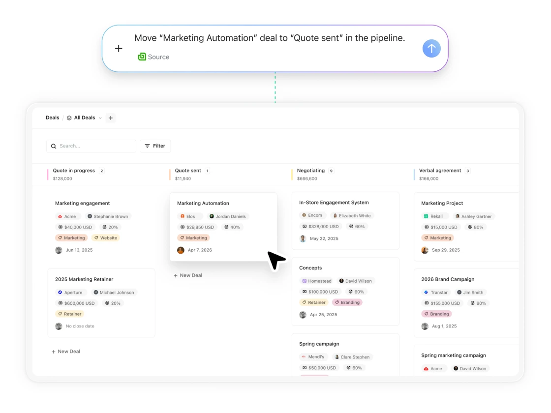 Move leads forward without the admin