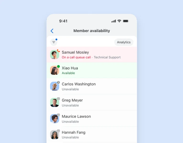 Mobile Call Queue Management
