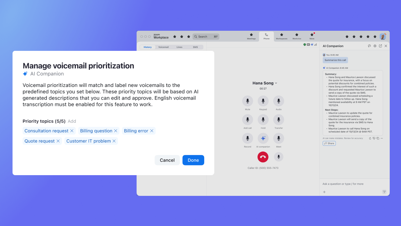 Hiérarchisation des messages vocaux