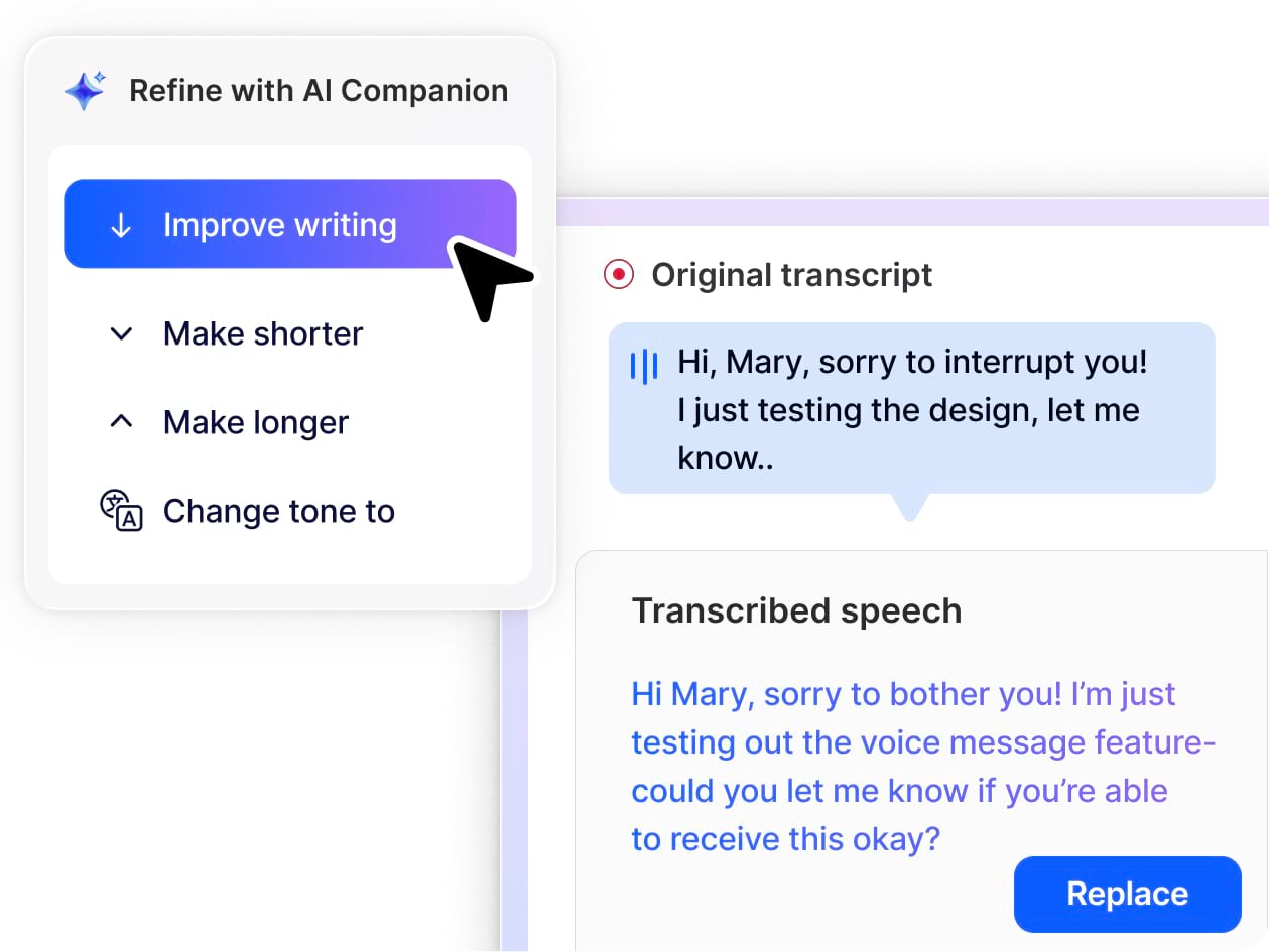 Polish messages automatically