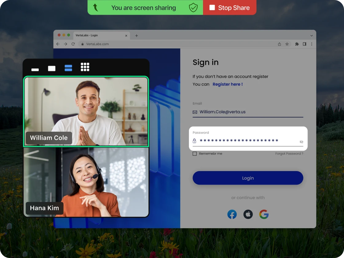 Protect PII during agent assist sessions