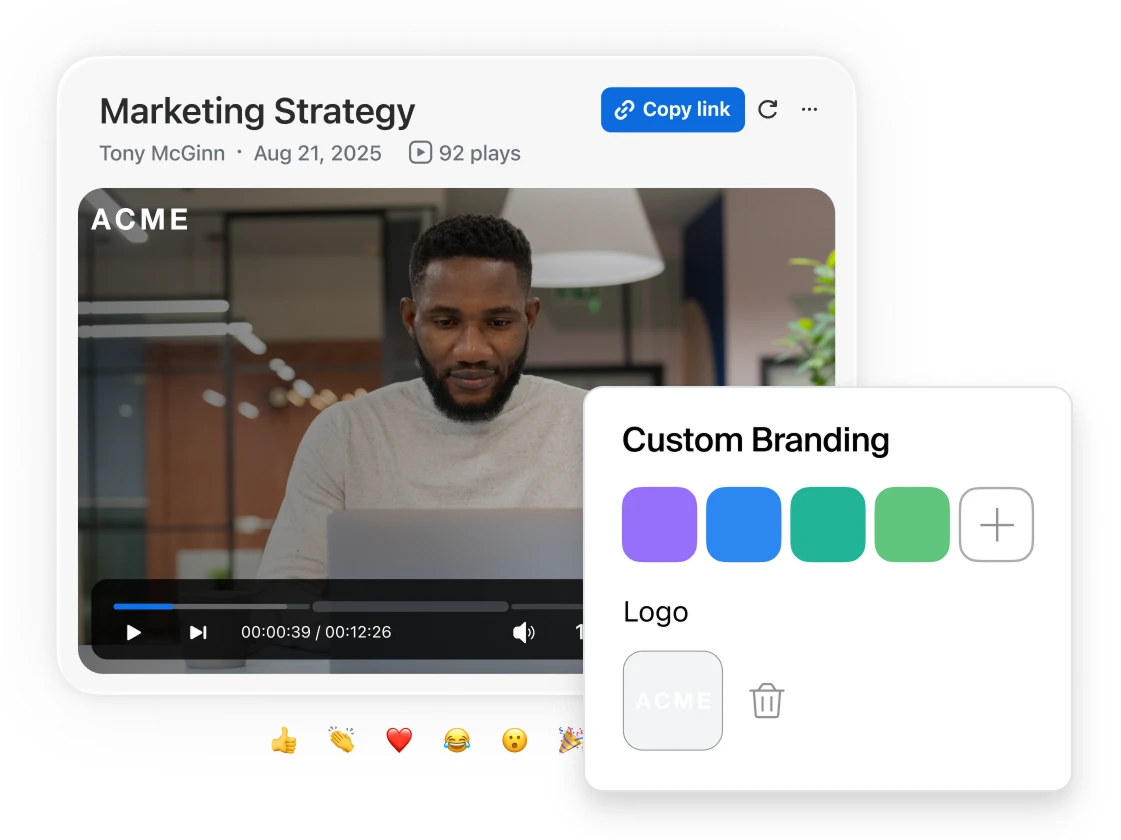 Customize, edit, and add branding