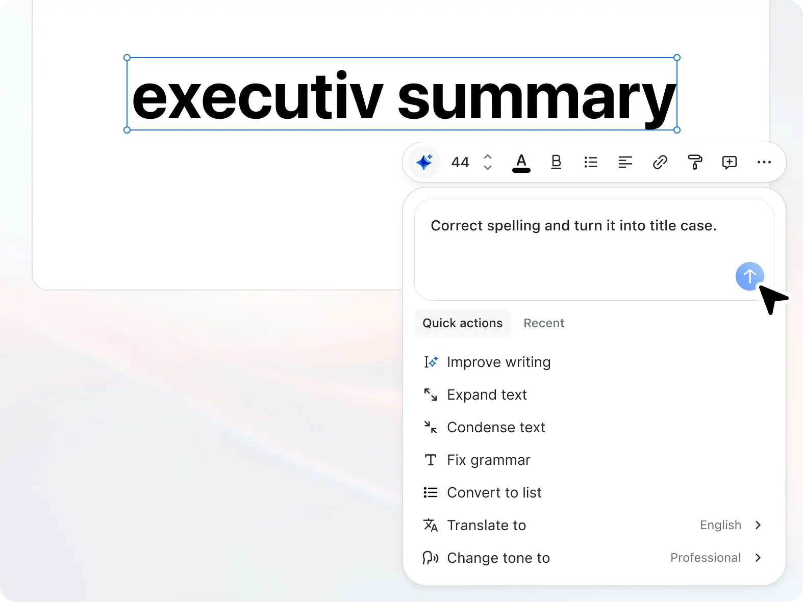 Refine content effortlessly